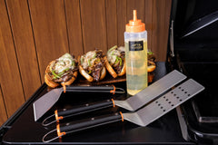 Traeger solid spatula closeup showing sturdy blade for transferring food