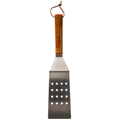 Traeger stainless spatulas close-up highlighting durable metal blades and balance