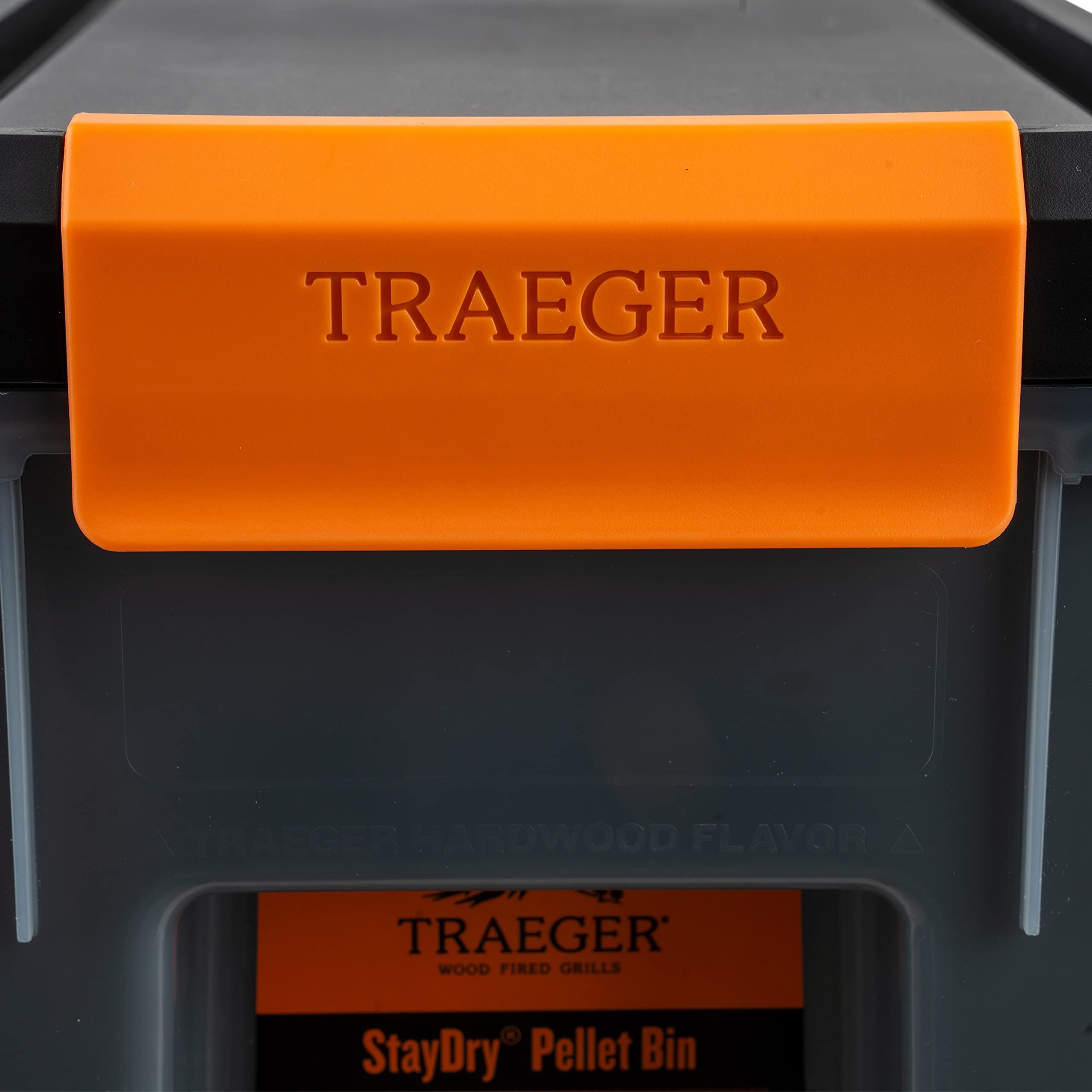 Traeger bin on a patio near grill showing convenient outdoor storage benefit