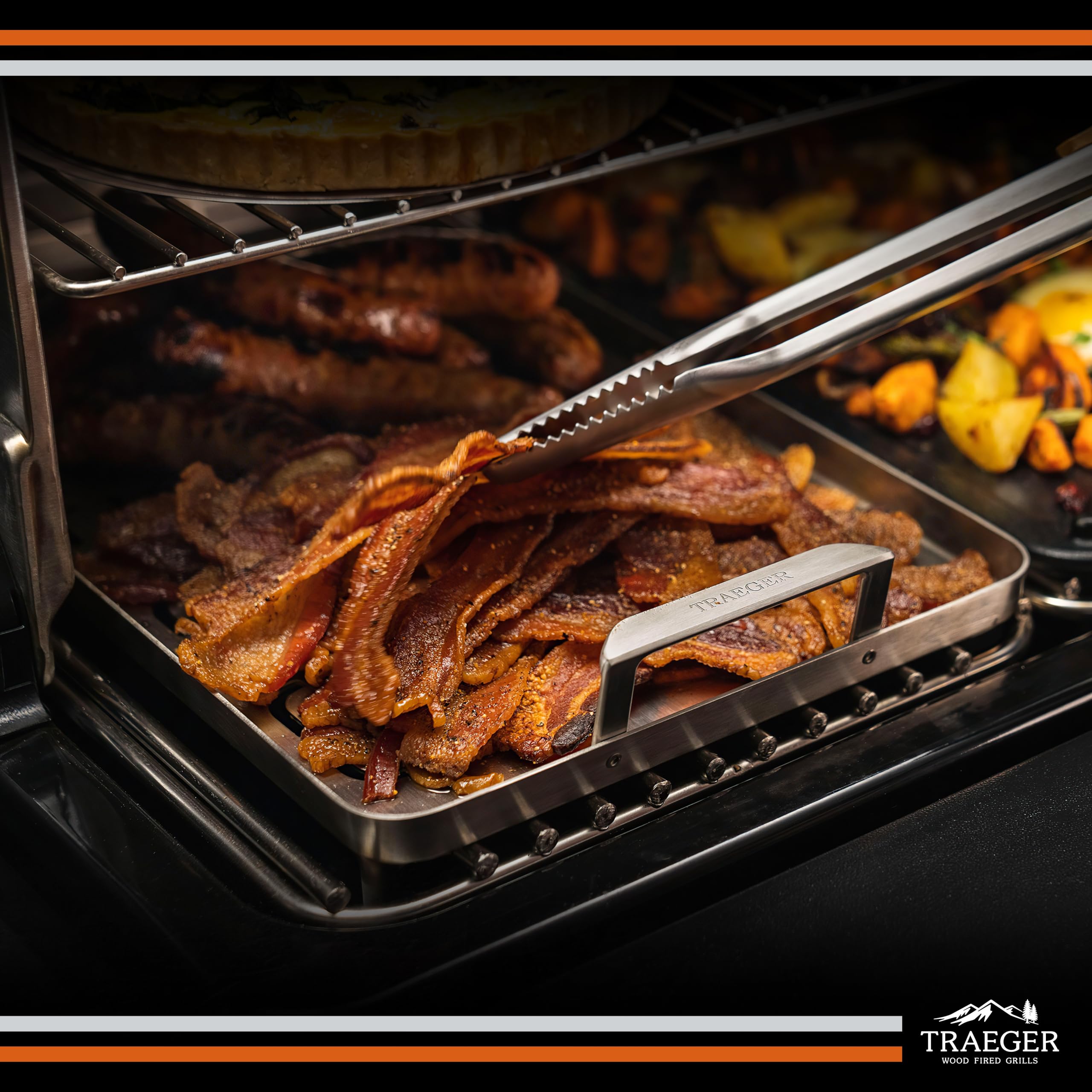 Traeger tray after cleaning demonstrating quick cleanup and long-lasting benefit