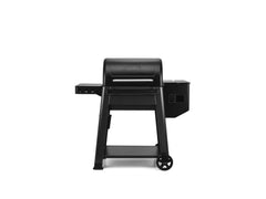 Traeger Westwood front view closed shows compact durable design and curb appeal