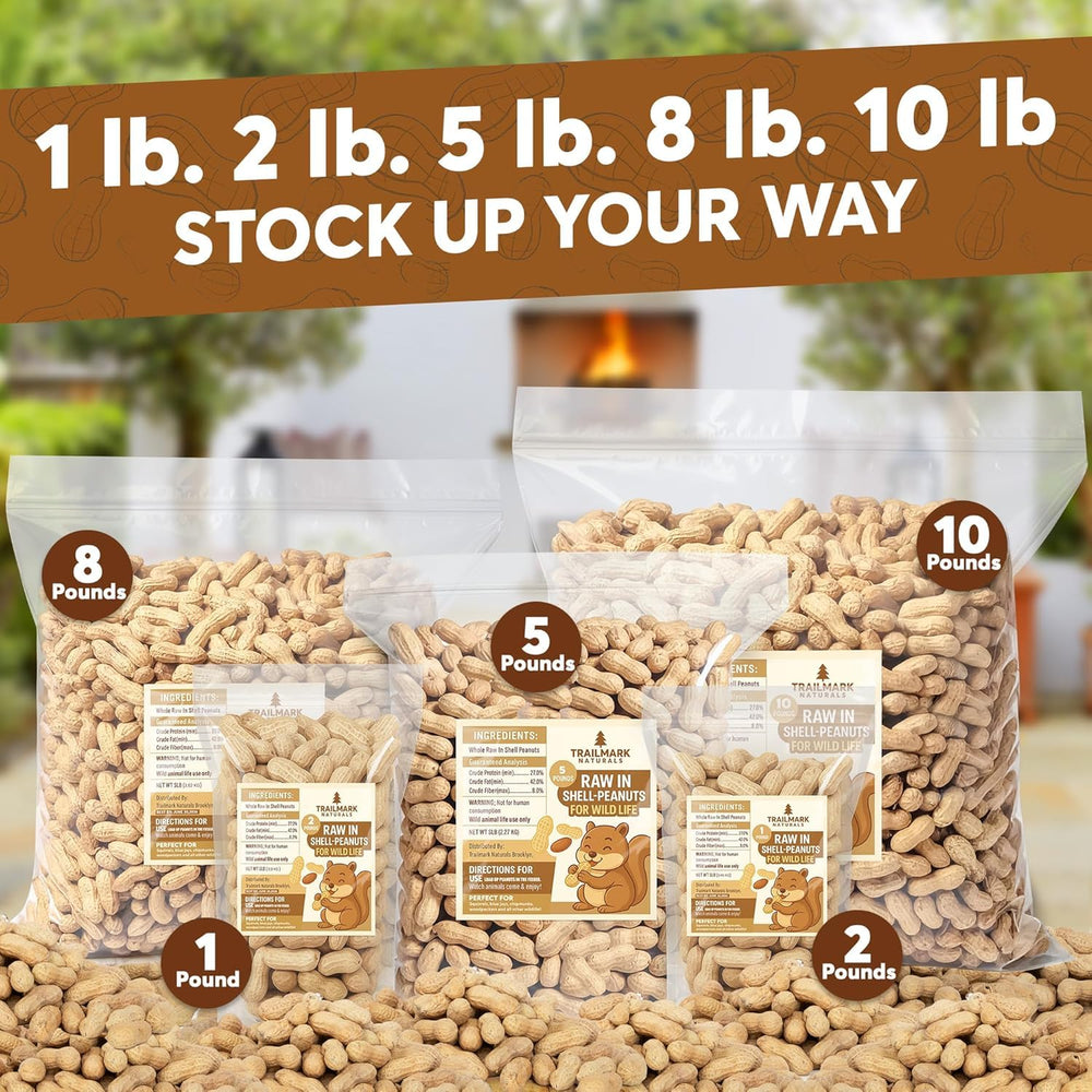 TRAILMARK NATURALS 11 lb bag next to a measuring bucket showing practical bulk size