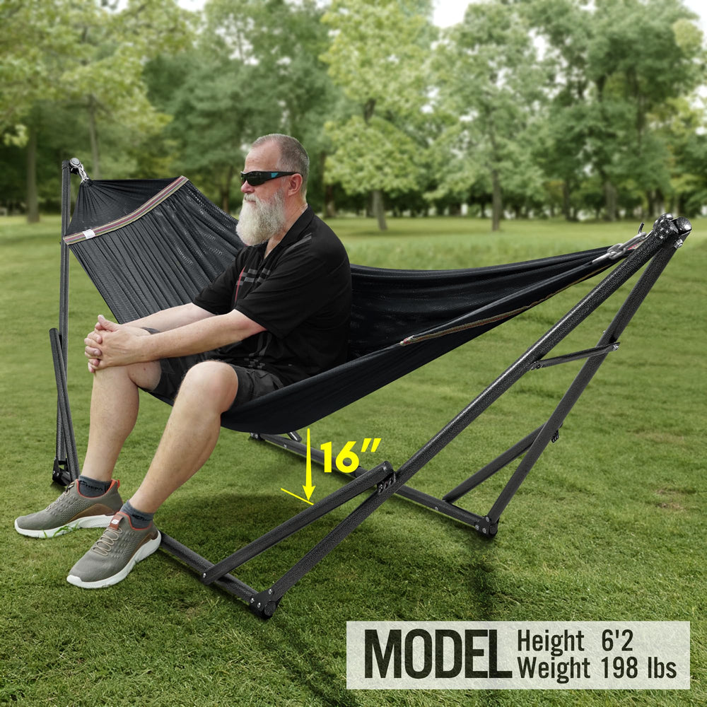 Tranquillo assembled side profile showing compact footprint and strength