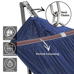 Tranquillo spreader bar close-up showing stable open-bed benefit