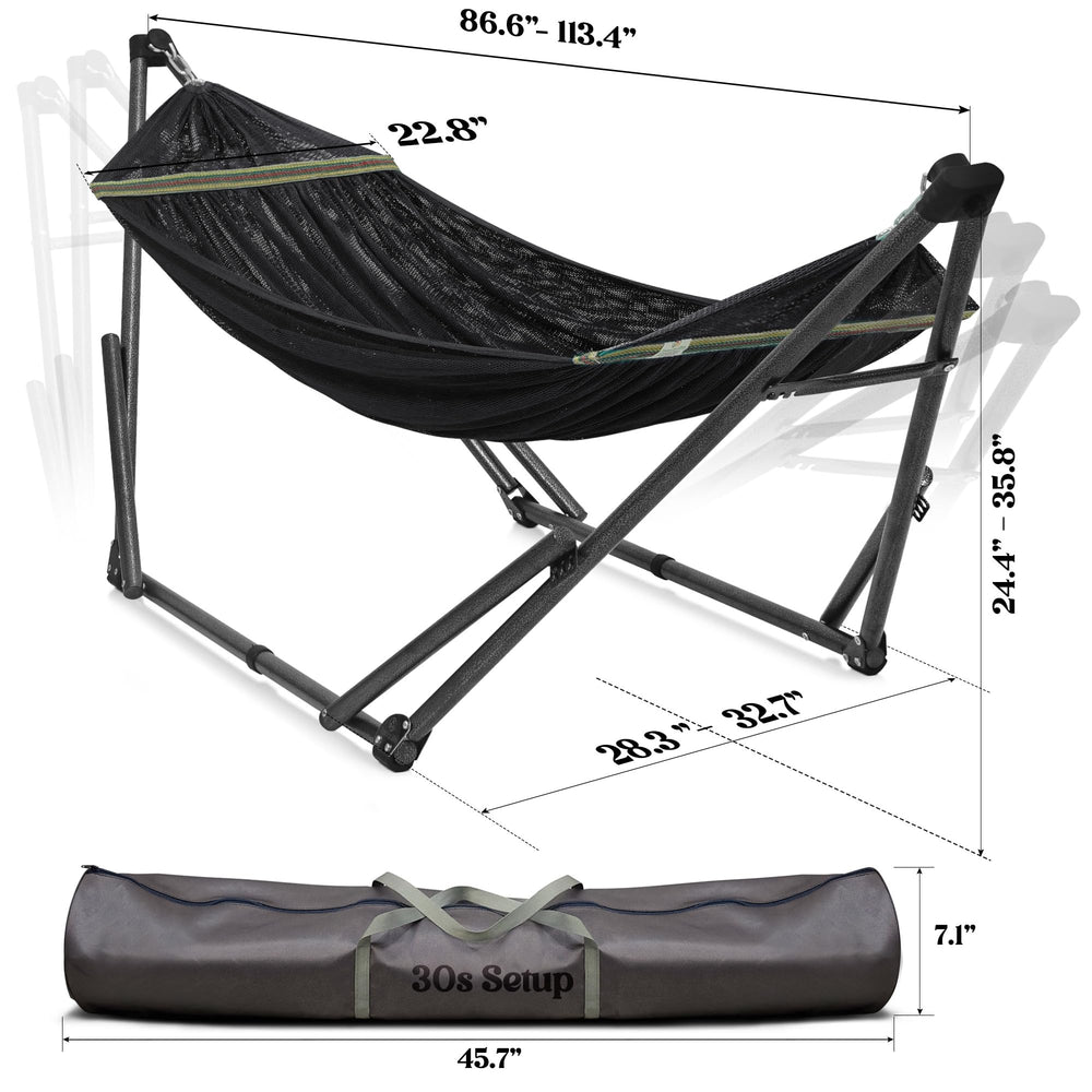 Tranquillo Uniki folded in carry bag showing portability and easy transport