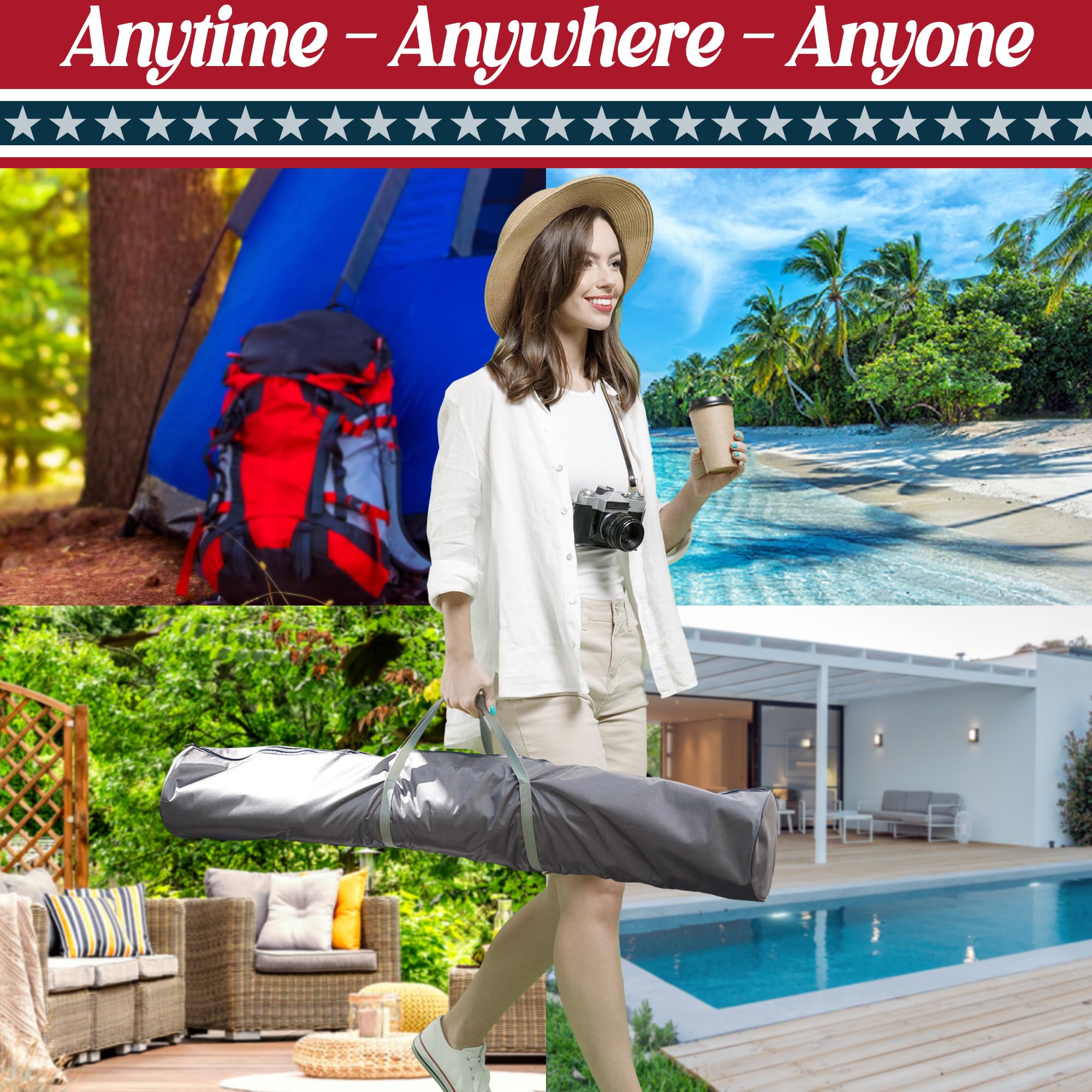 Tranquillo hammock with person for scale demonstrating roomy two-person capacity
