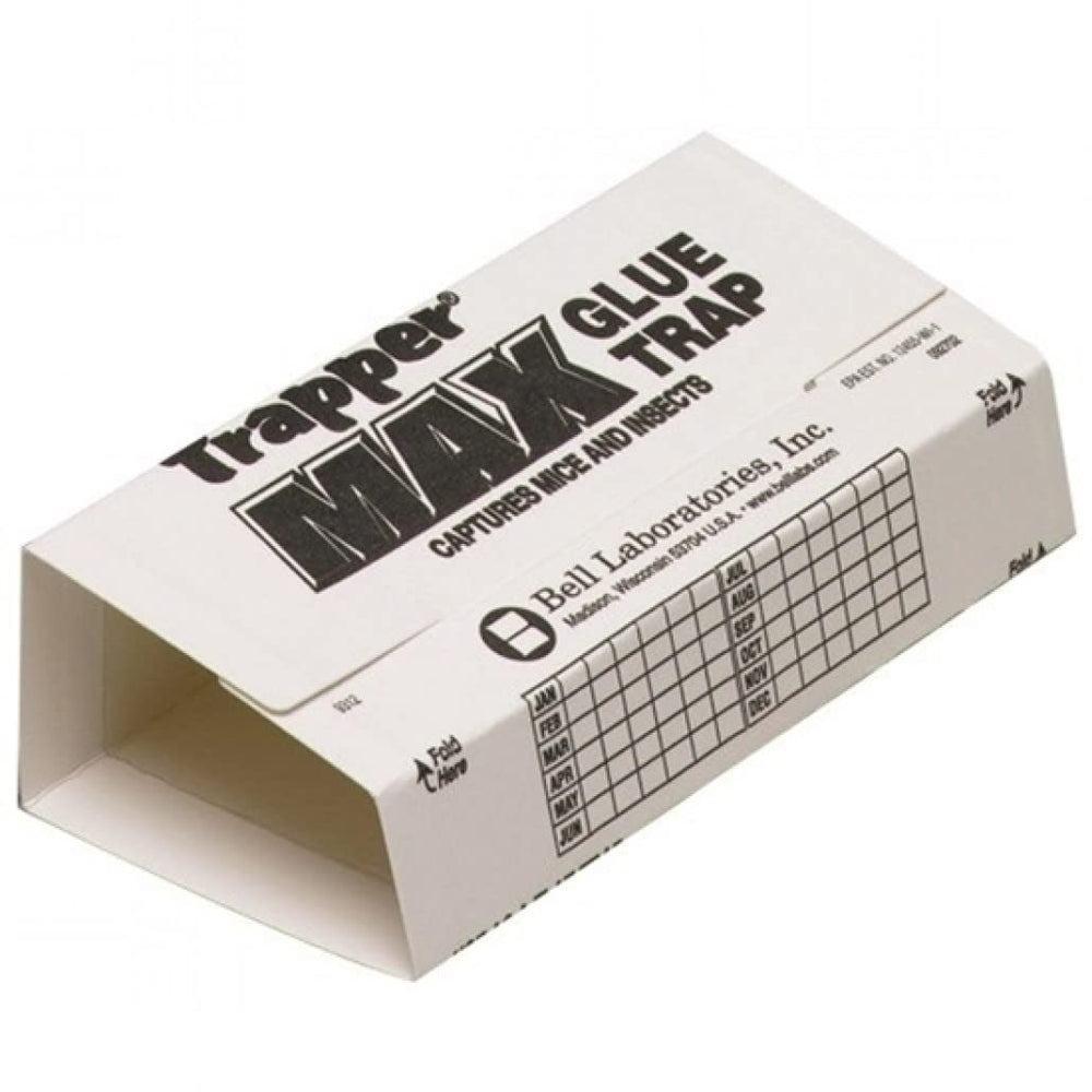 Trapper Max front packaging showing 72-count glue board case and value offer