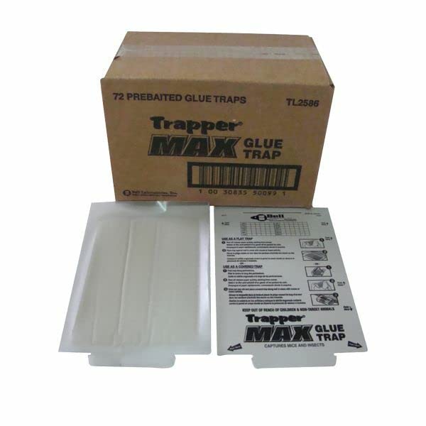 Trapper Max board placed behind appliance demonstrating discreet indoor pest control