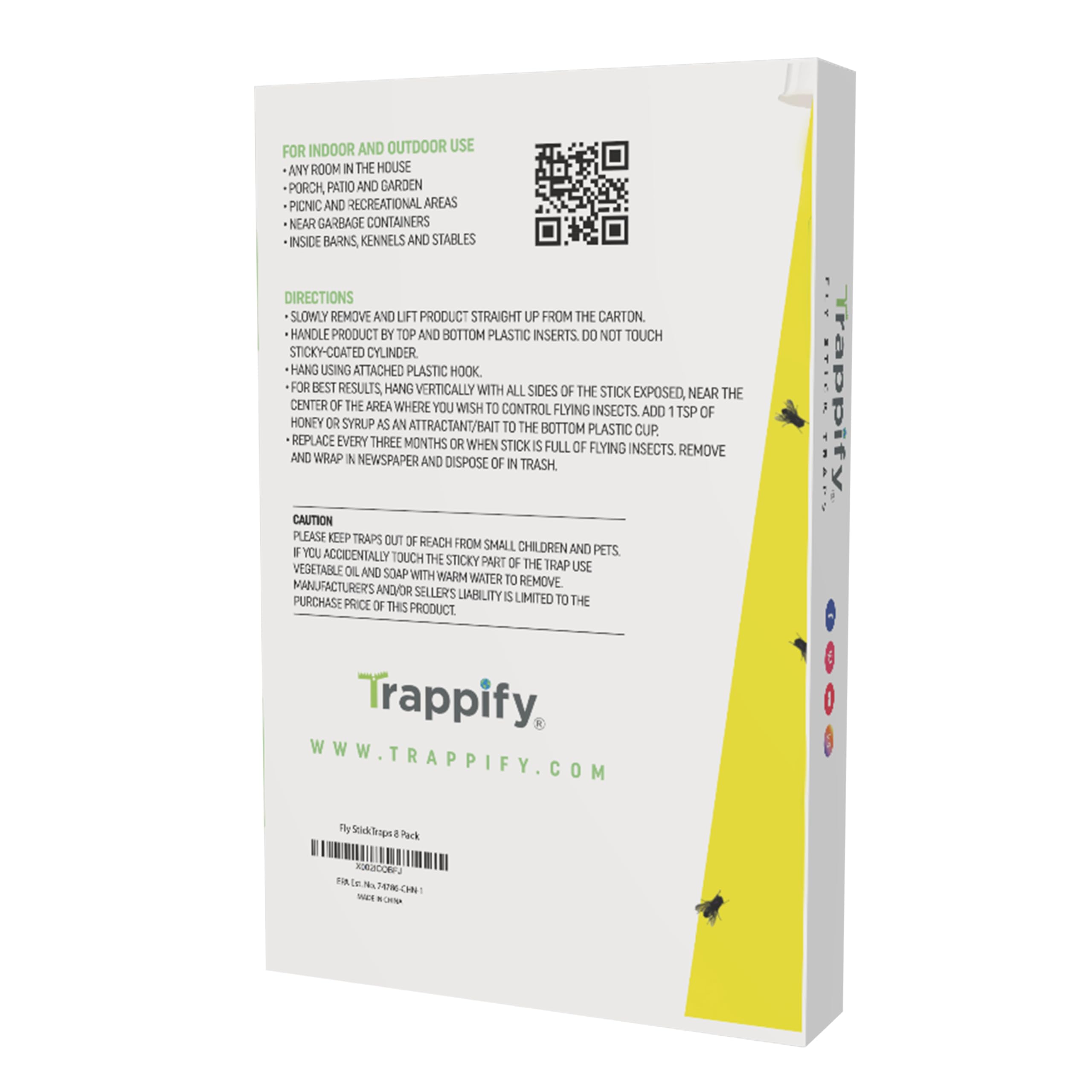 Trappify folded trap and unfolded trap illustrating quick setup