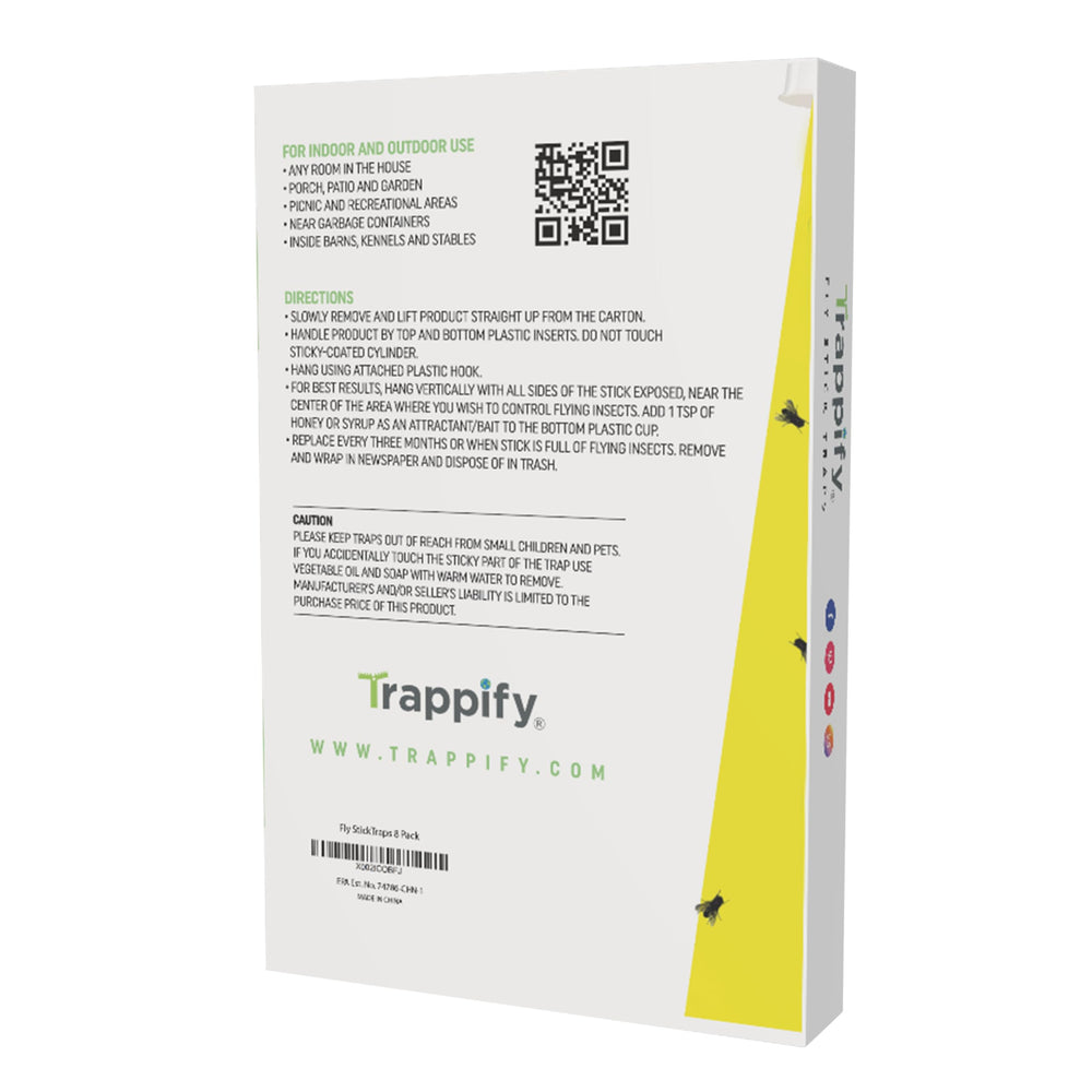 Trappify folded trap and unfolded trap illustrating quick setup