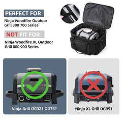 TRAVELIT close-up of 4mm foam interior protecting Ninja Woodfire grill from impacts