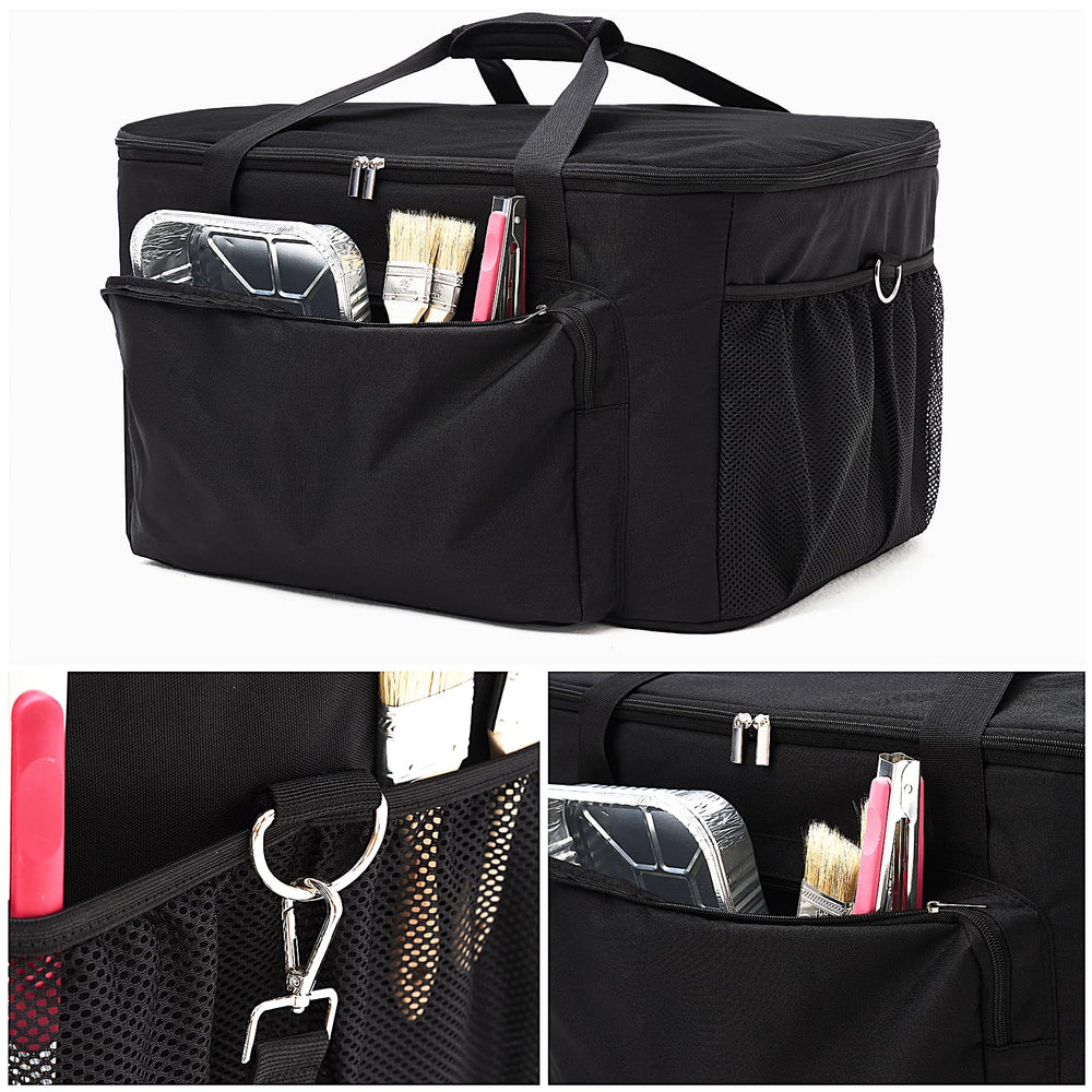 TRAVELIT bag with grill showing scale and fit for Ninja Woodfire OG300 and OG700