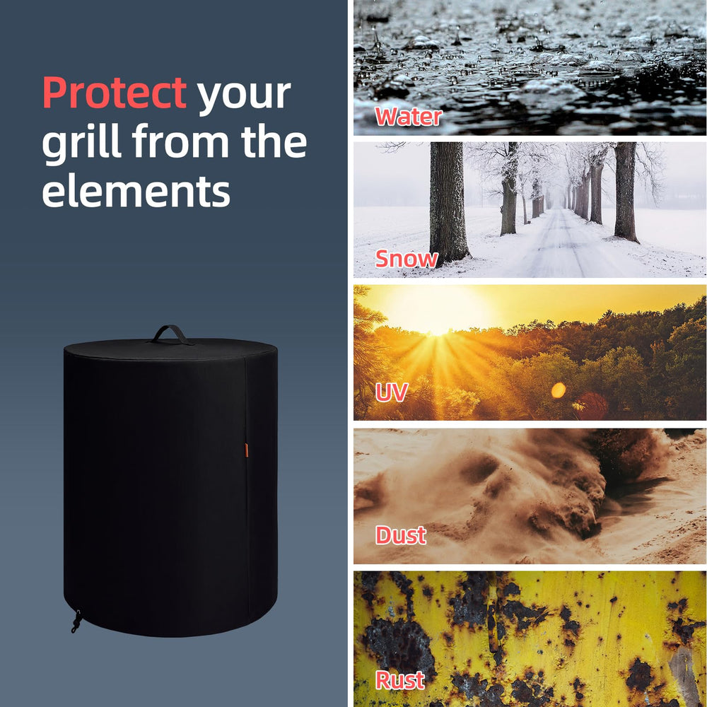 TRAVELIT cover shown beside chair to illustrate fit and size for Ninja