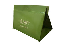 Trece trap hanging in citrus canopy protecting new leaves and reducing larval damage