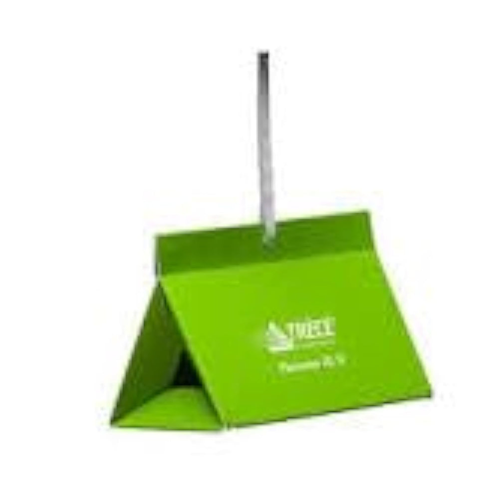 Trece front packaging showing three-pack traps and included hangers for easy setup