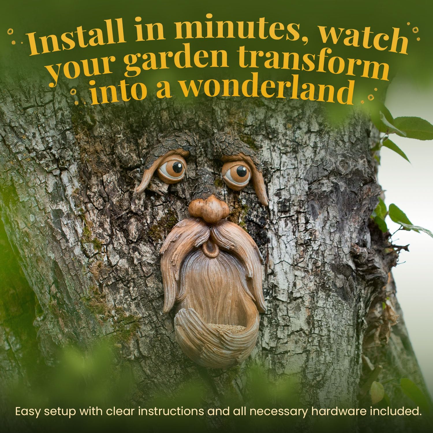 Tree Poetry in garden setting improving outdoor ambiance and visitor delight