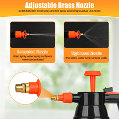 TREEHAC brass nozzle detail highlighting adjustable mist-to-stream spray durability