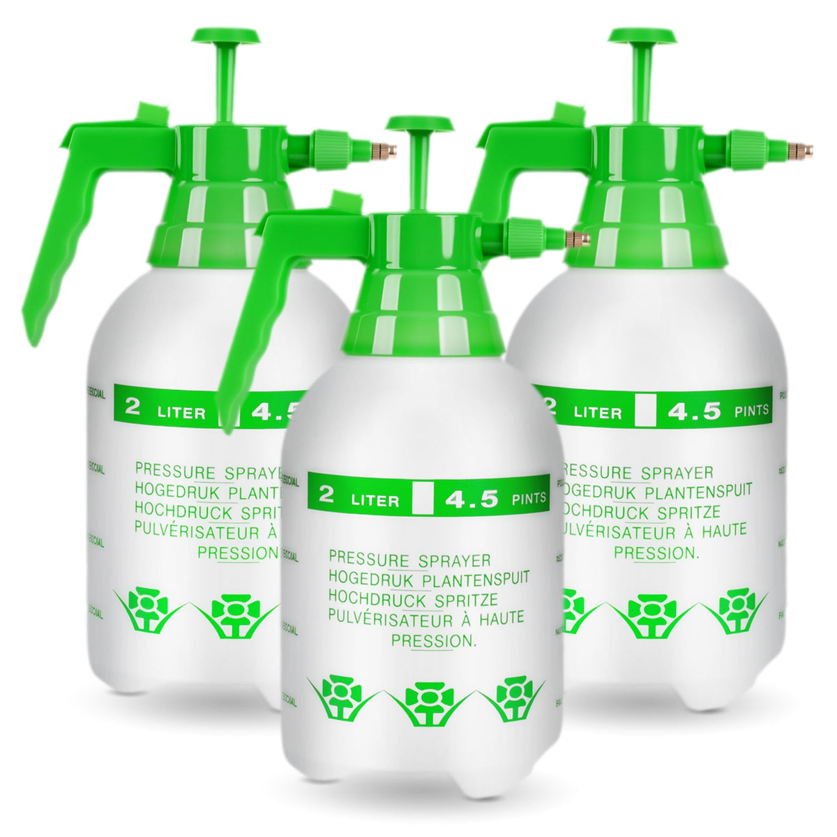 TREEHAC three sprayers front view showing compact pack and capacity benefit