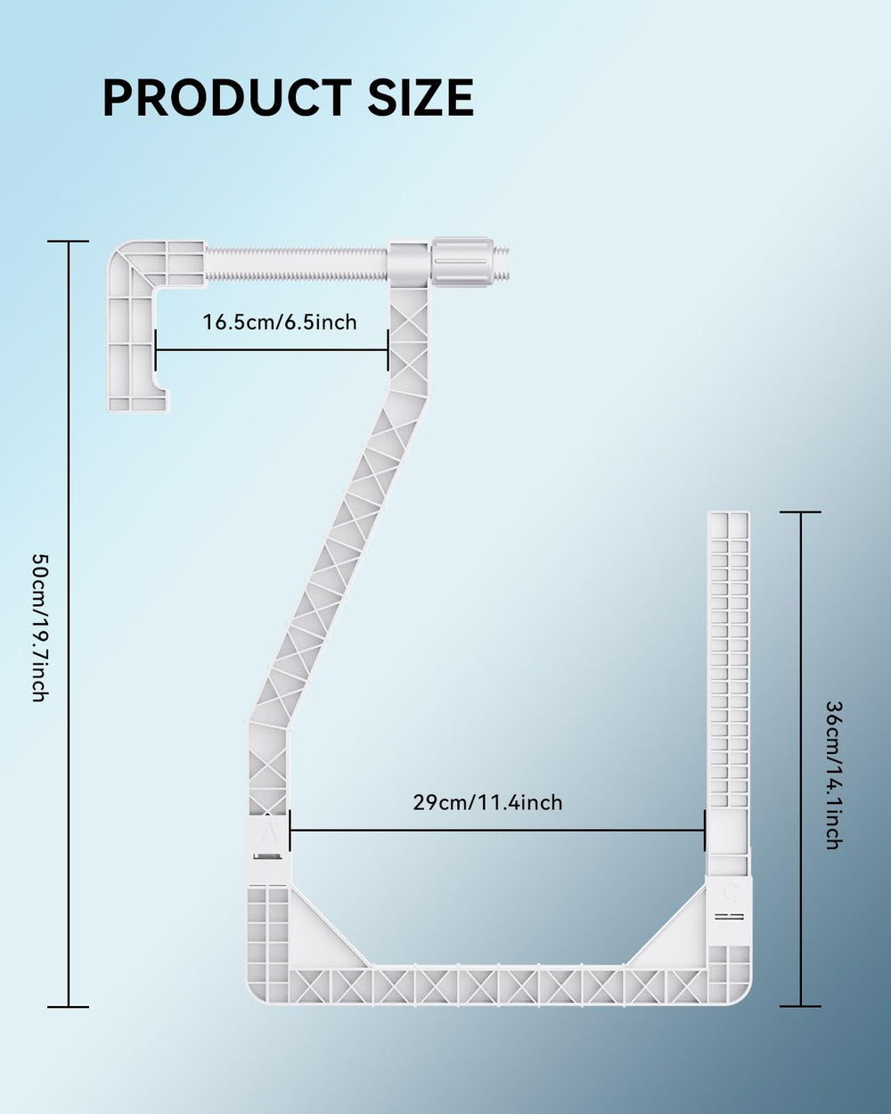 Treerit holder supporting folded solar cover keeping it clean and easy to handle