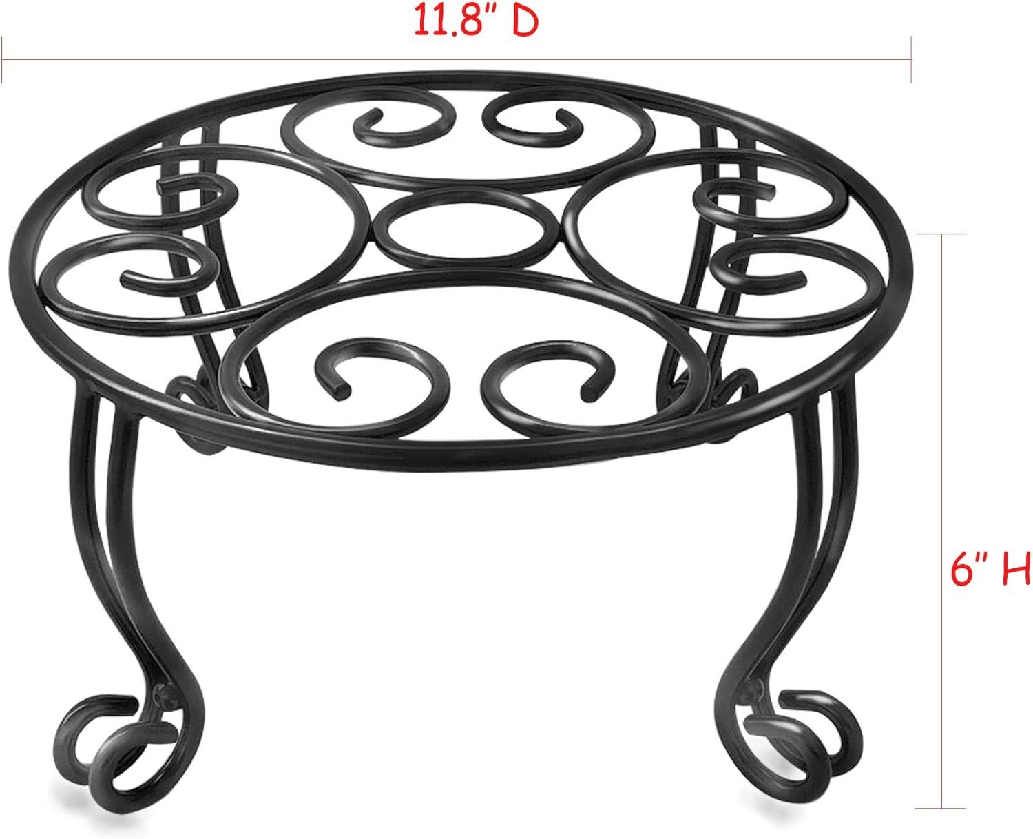 TREEZITEK stand beside foot shows 11.8-inch diameter and real-world scale