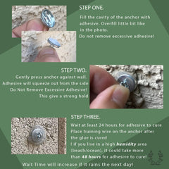 Trellis Anchors galvanized wire roll detail highlighting flexible rust-resistant wire benefit