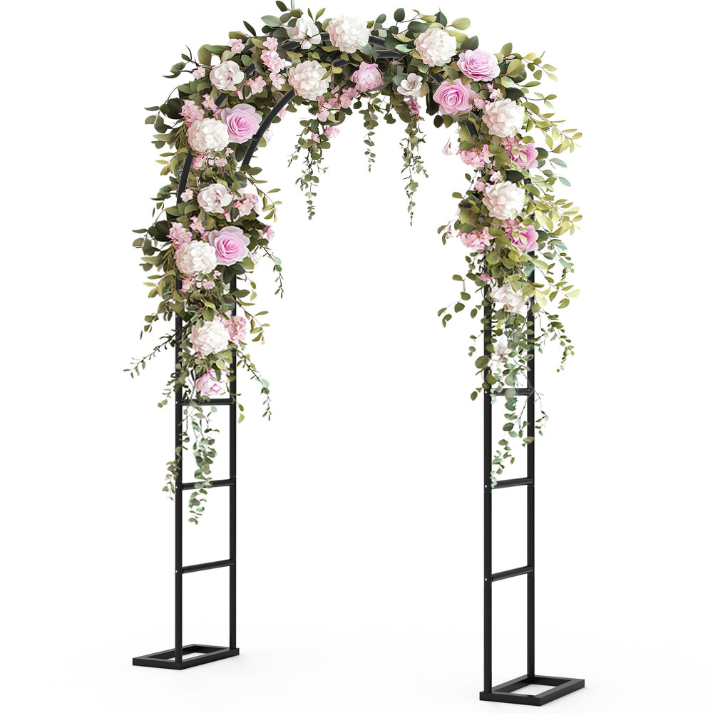Trellume front view of garden arch showing elegant entrance and sturdy frame