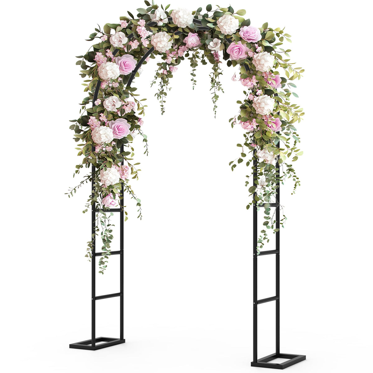 Trellume front view of garden arch showing elegant entrance and sturdy frame