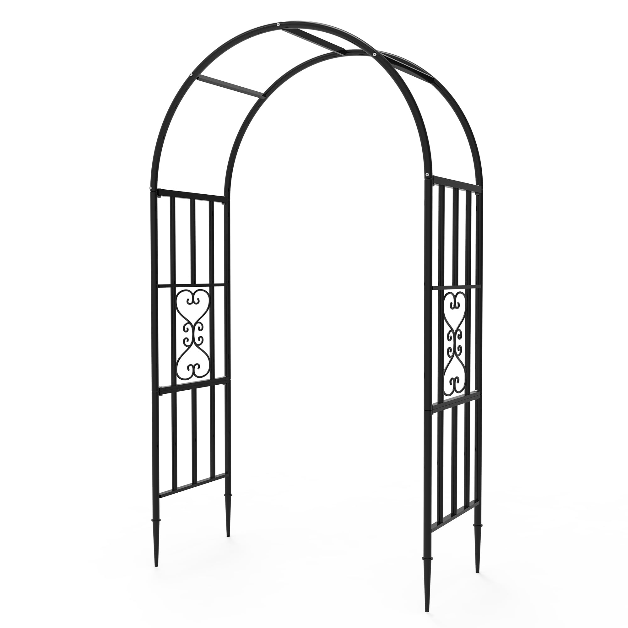 Trellume front view of arch showing elegant entrance and durable frame