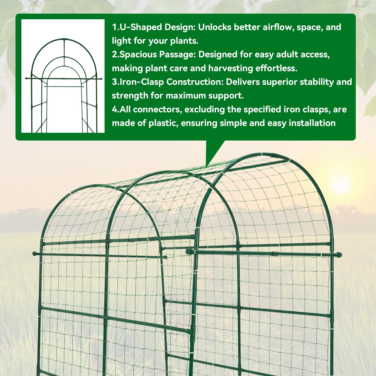 Trellume green PE coating texture showing weatherproof protection