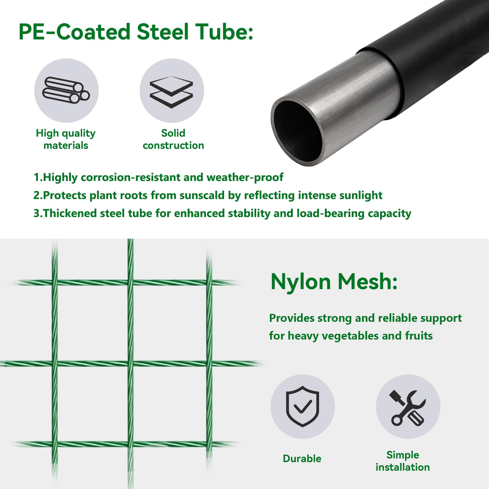 Trellume iron buckle joint detail illustrating reinforced stability benefit