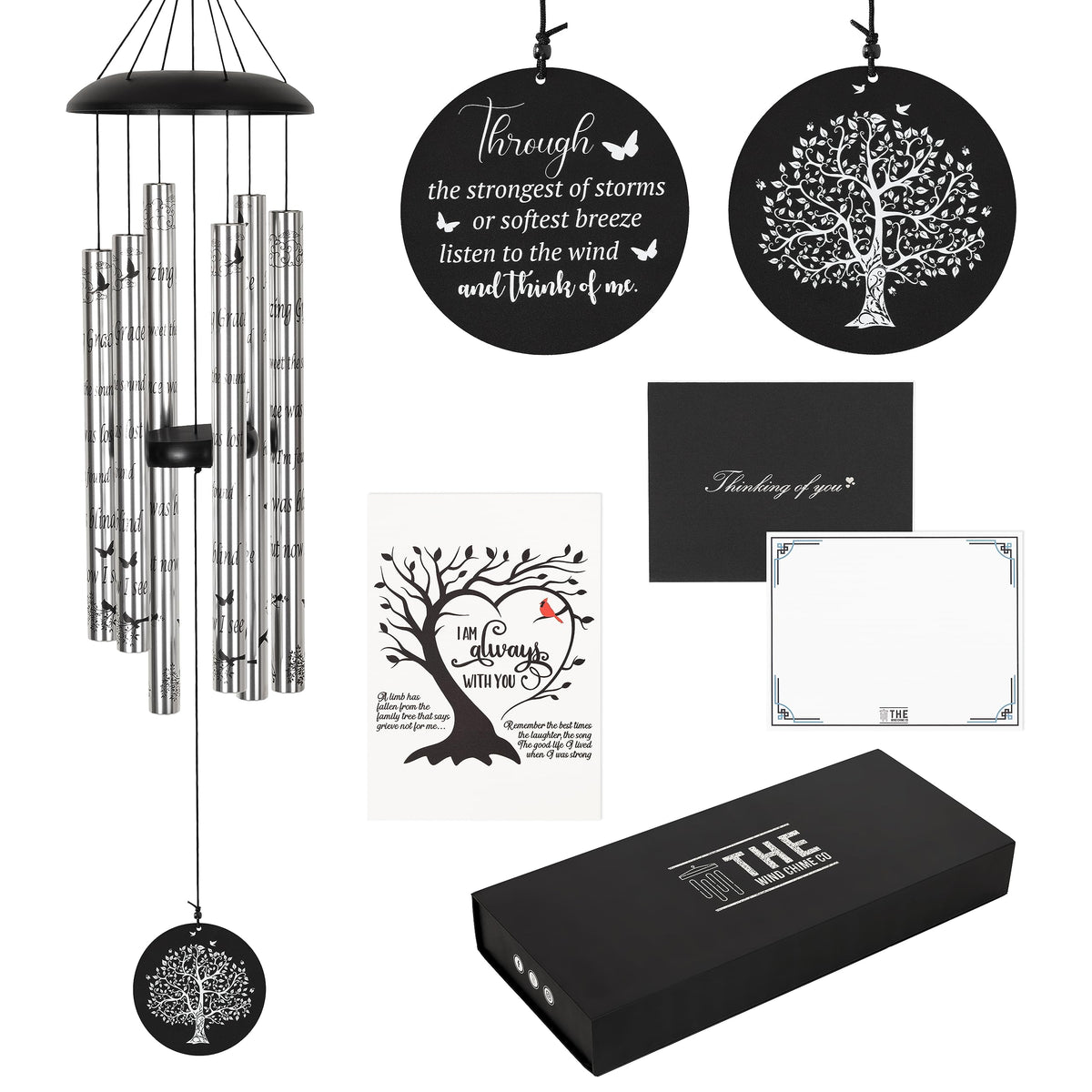 Trend Jockey front view wind chime showing elegant deep-tone design and calming presence