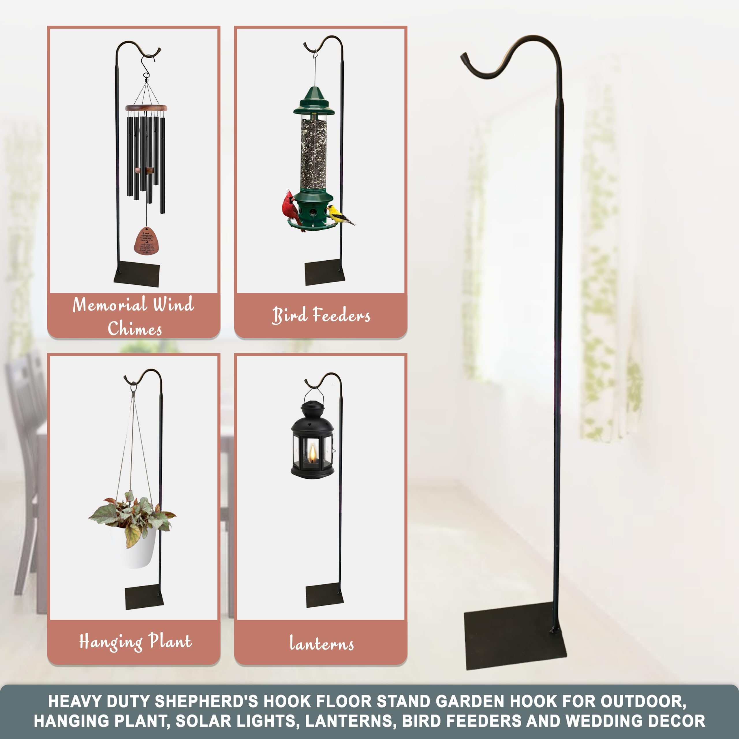 Trend Jockey in garden holding plant and lantern illustrating decorative versatility