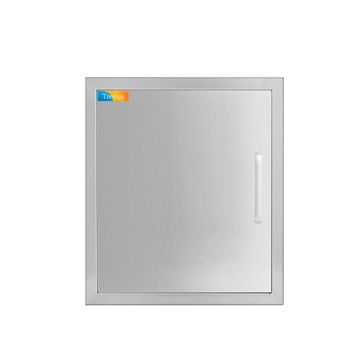 Treshin front view access door showing sleek stainless finish and professional look