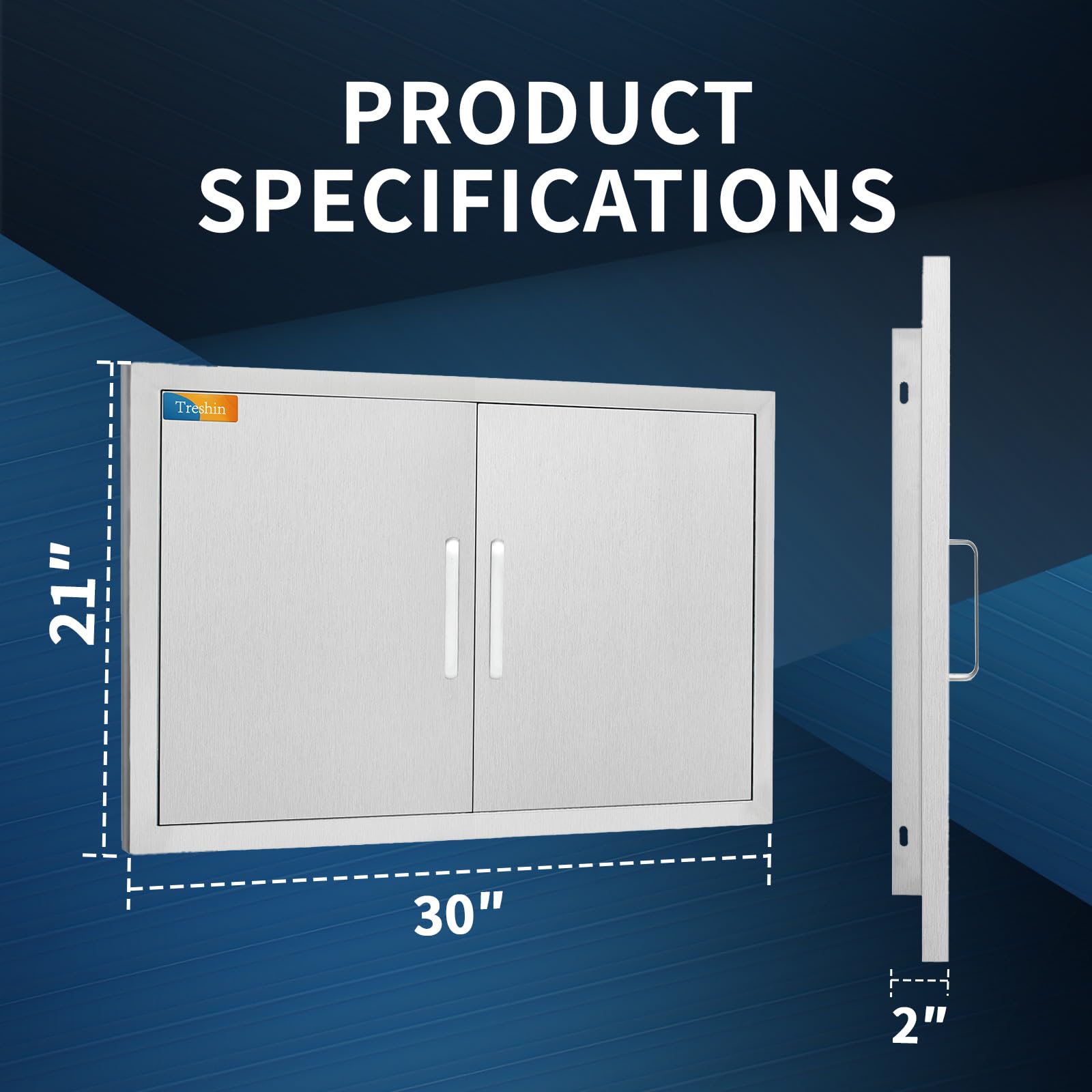Treshin seamless frame close-up highlighting rust-resistant construction benefit
