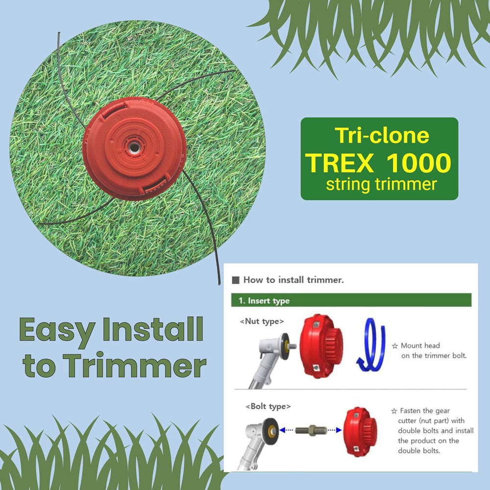Tri-clone TREX 1000 box contents including spacer and rubber shims for installation