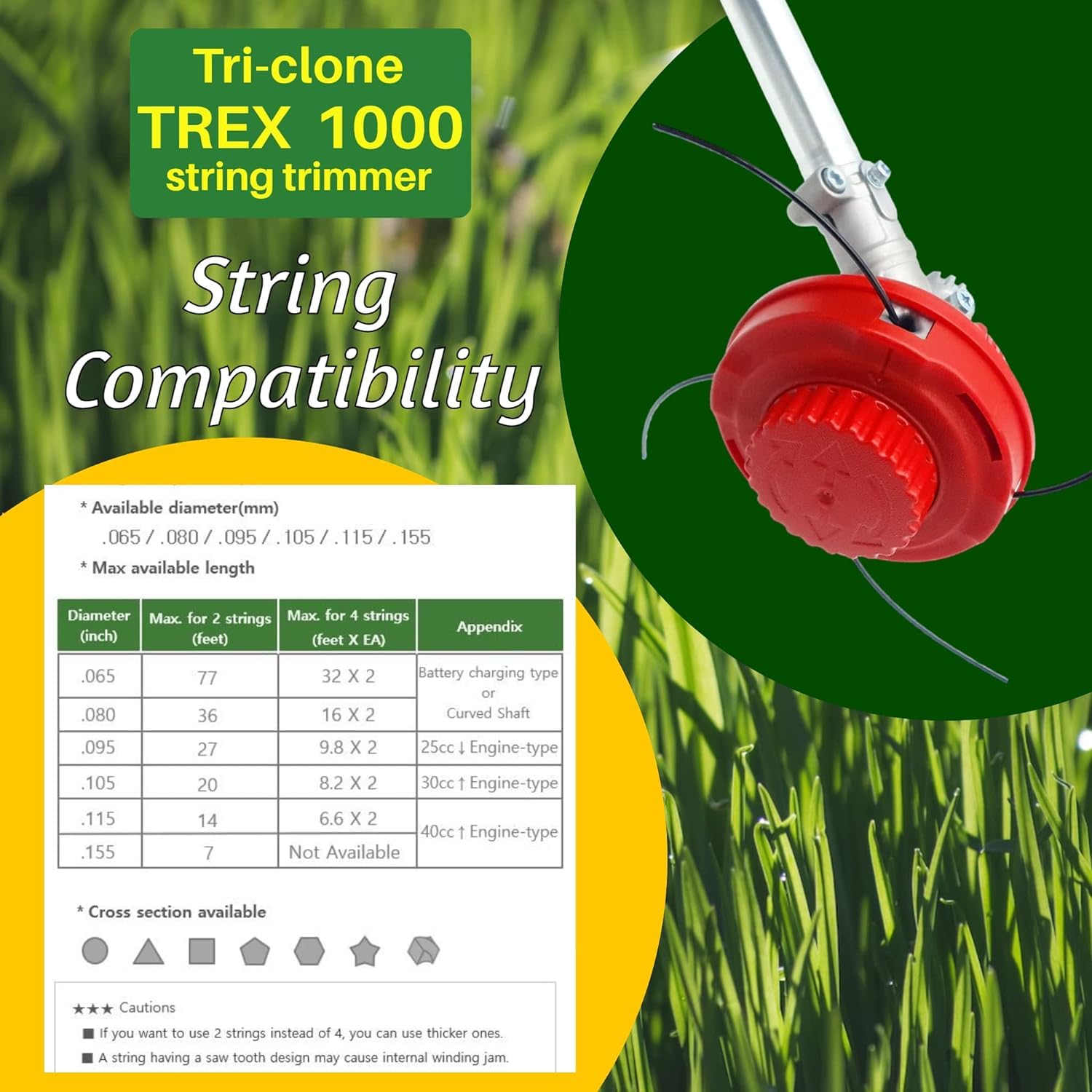 Tri-clone TREX 1000 next to ruler showing scale for easy size assessment