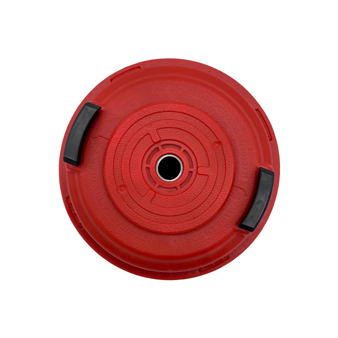 Tri-clone TREX 1000 spool cap detail with arrows for fast, accurate loading