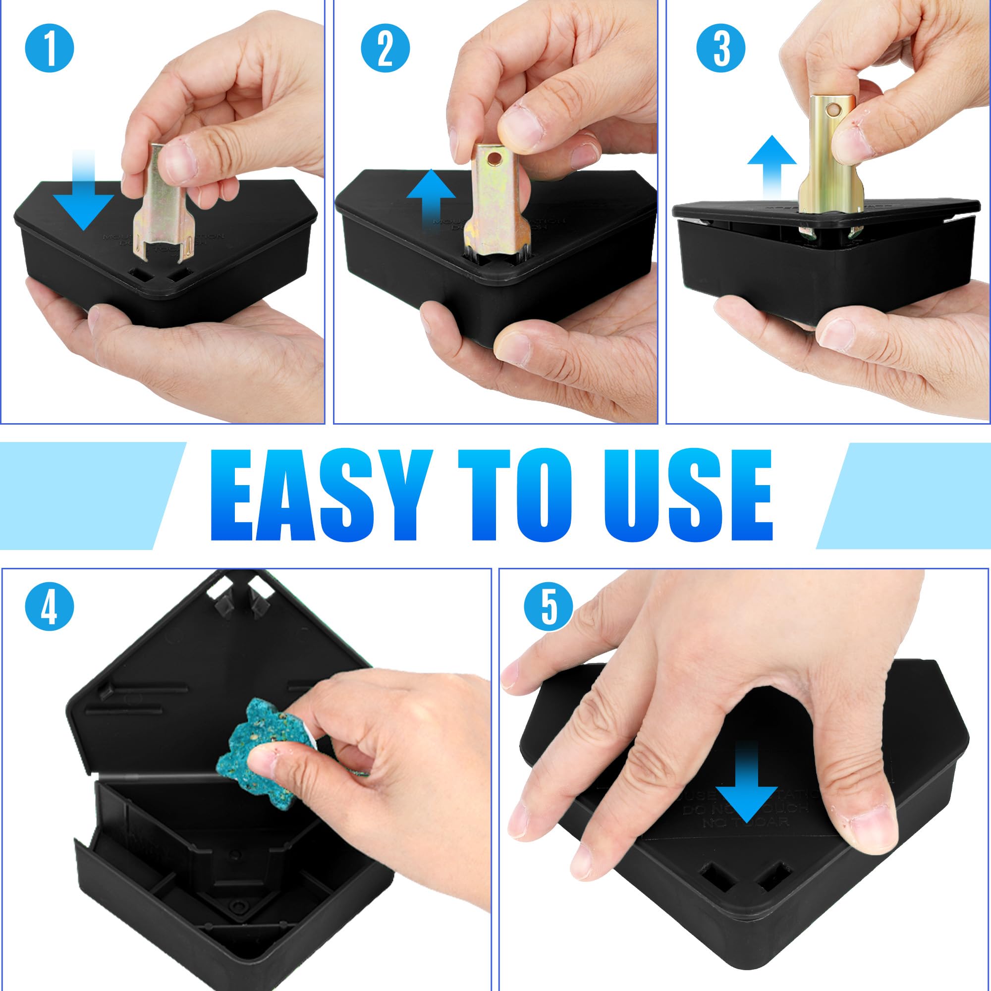 Trihood interior bait mount detail showing secure fastening of bait for no-rattle benefit