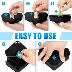 Trihood interior bait mount detail showing secure fastening of bait for no-rattle benefit