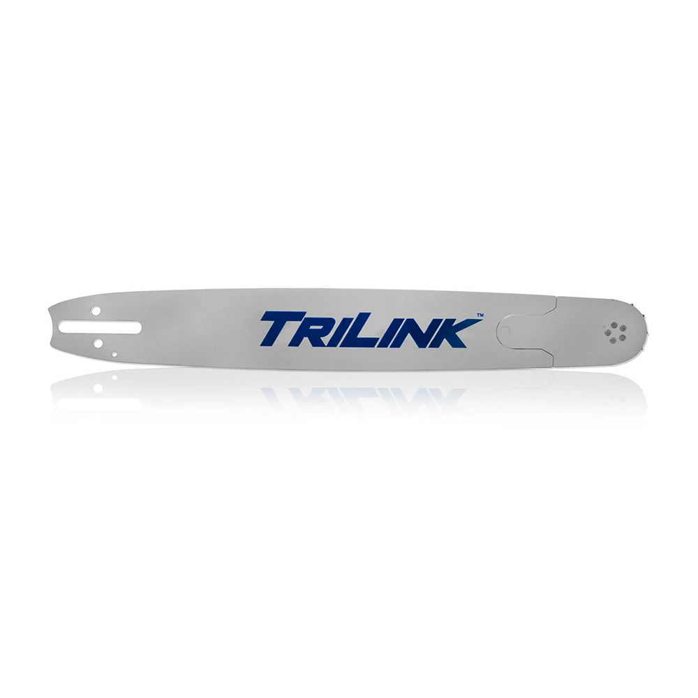 Trilink close-up of chain cutters and drive links, highlighting sharpness and durable teeth