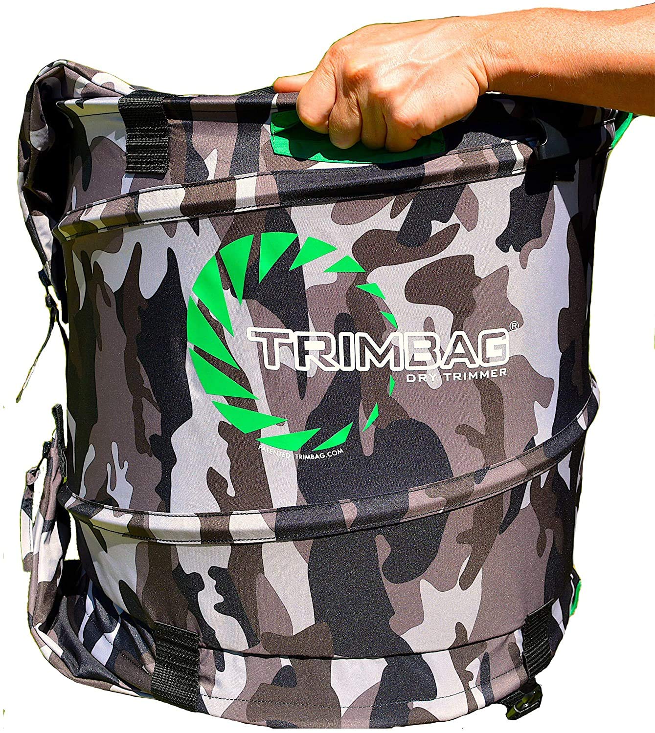 Trimbag accessories laid out including shears hangers bags for convenience