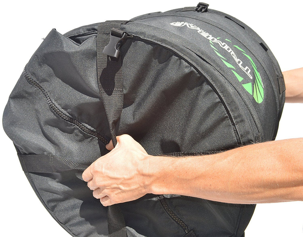 Trimbag soft carrying case with contents packed for easy transport