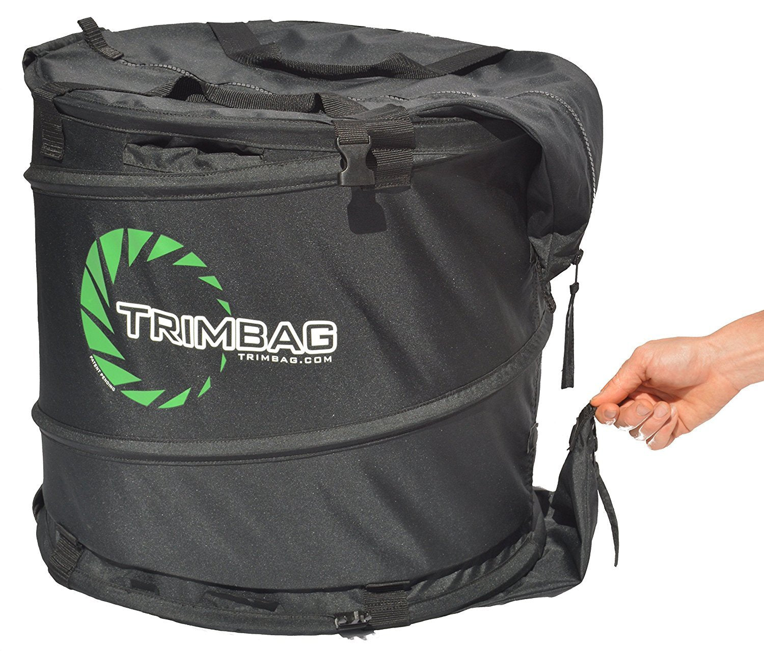 Trimbag Grow Crew ratchet hangers holding branches for even drying