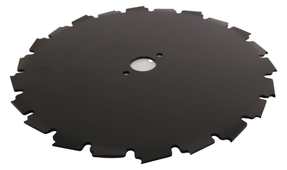 Trimmer Parts Echo blade edge beside ruler showing size and accurate scaling