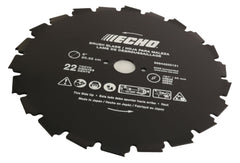 Trimmer Parts Echo blade mounted on trimmer demonstrating fit and ready-to-use