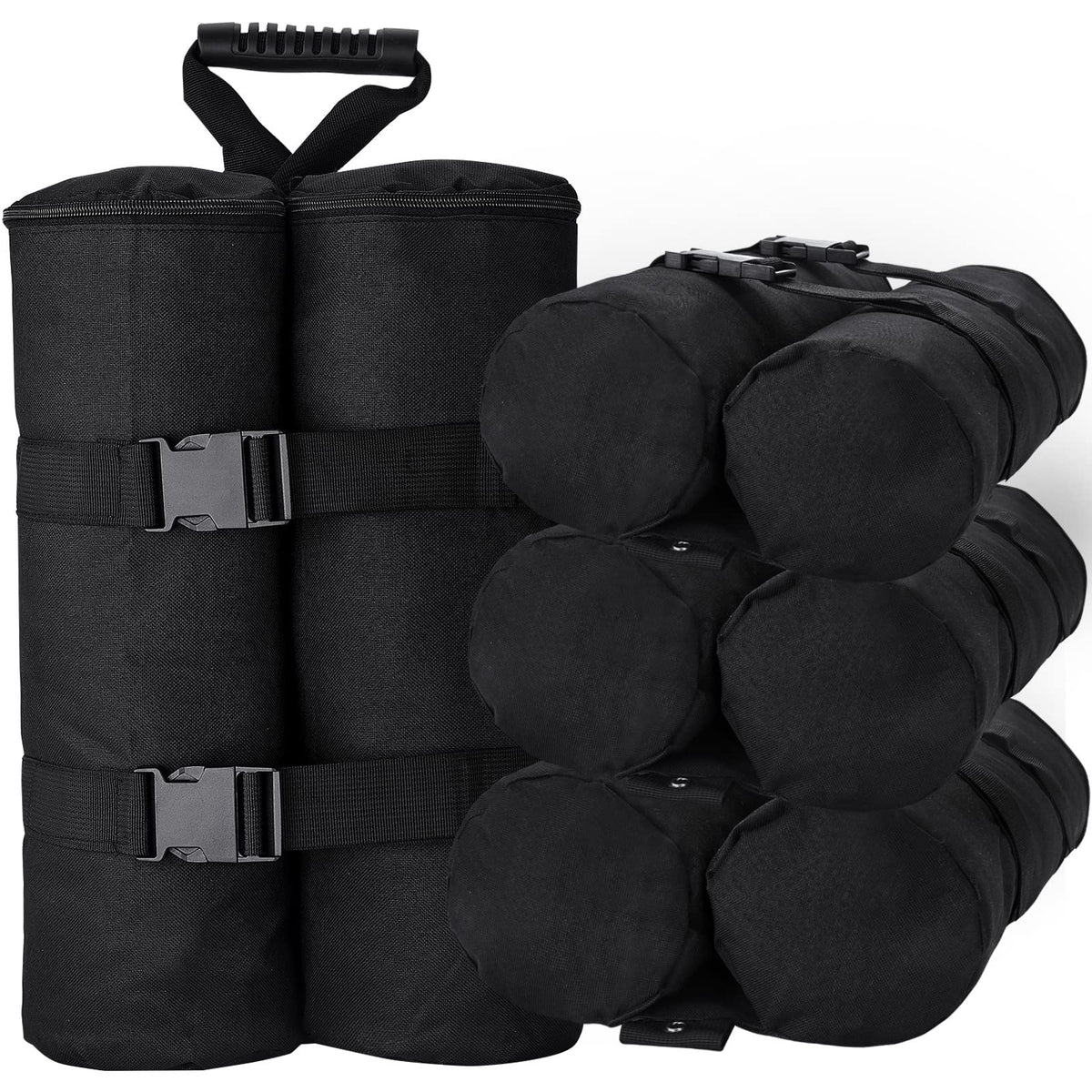 TRINKA front view of four weight bags showing durable construction and stable anchoring