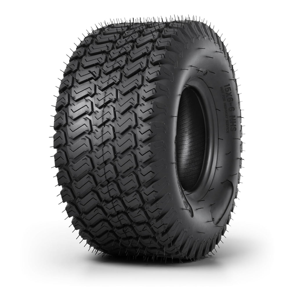 TRIPOWER front view of turf tire showing profile and low-impact tread benefit