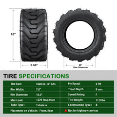 TRIPOWER sidewall detail showing 6 PR construction for improved durability