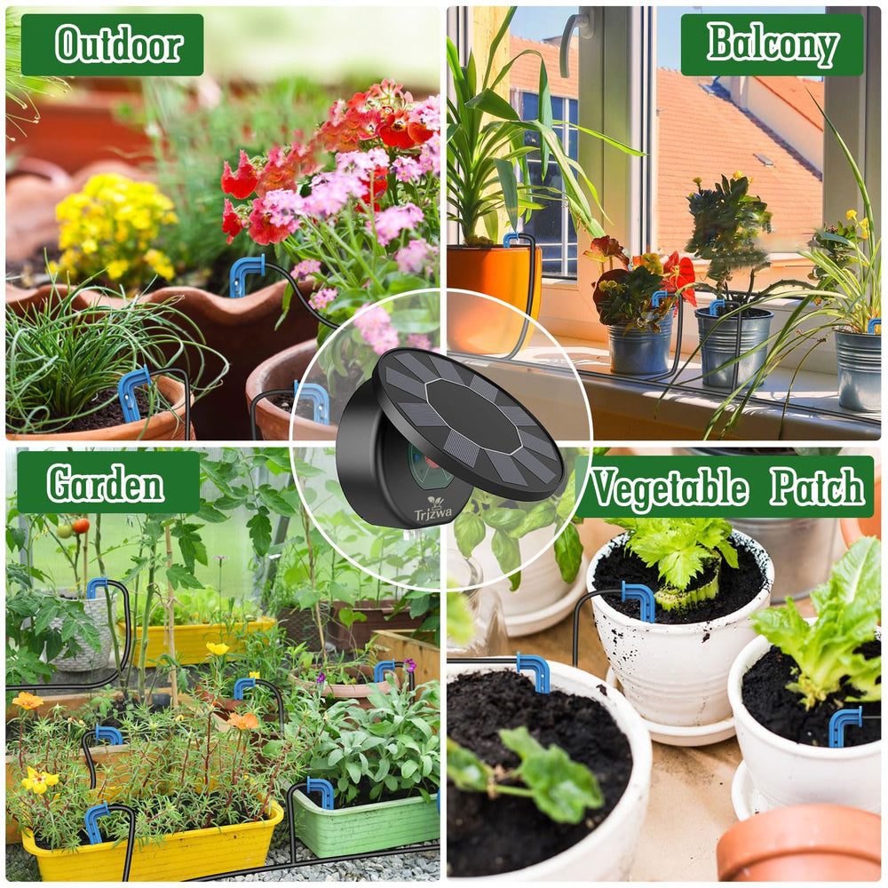 TRJZWA raised bed setup demonstrating uniform irrigation coverage
