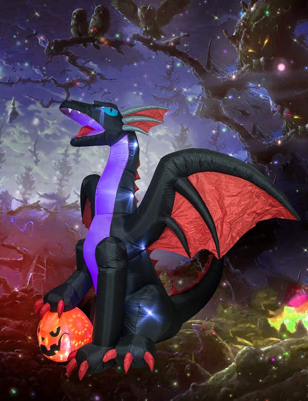 TRMESIA dragon mouth and wing detail, dramatic costume-like look